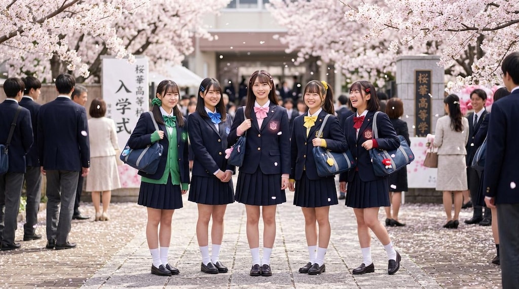 入学式（戦隊ヒロイン風）