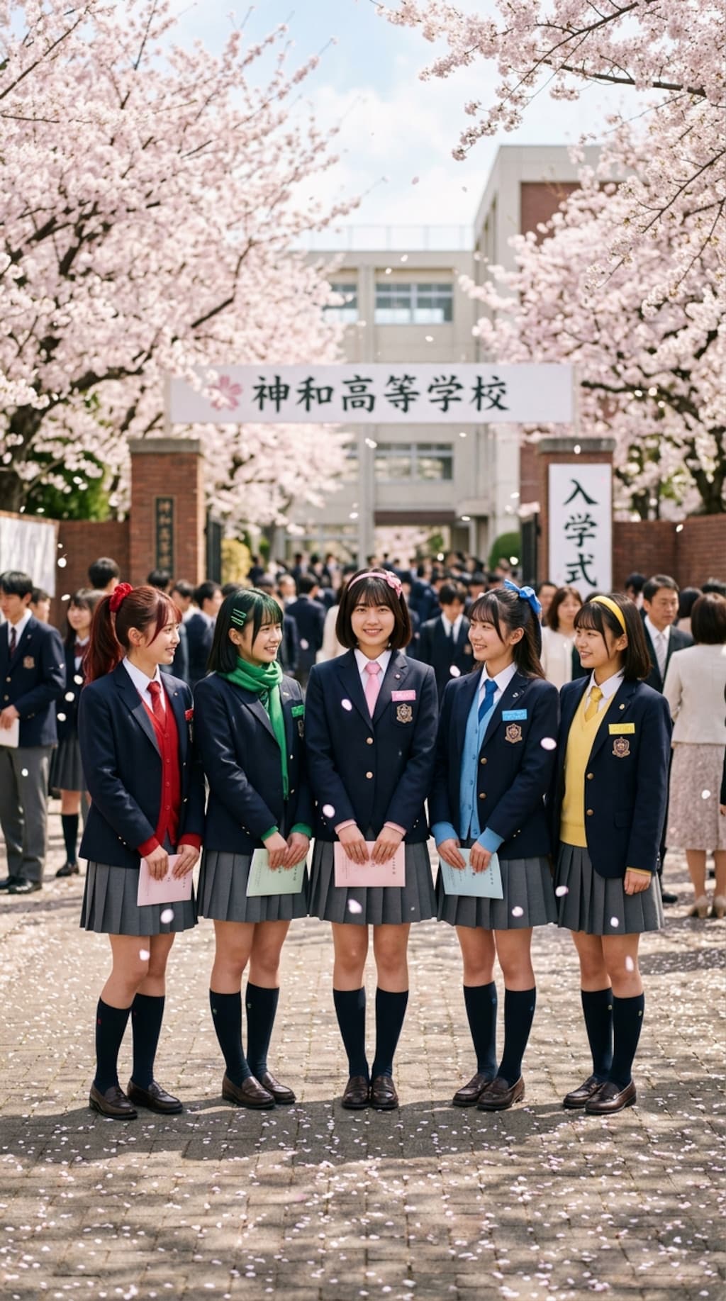 入学式（戦隊ヒロイン風）