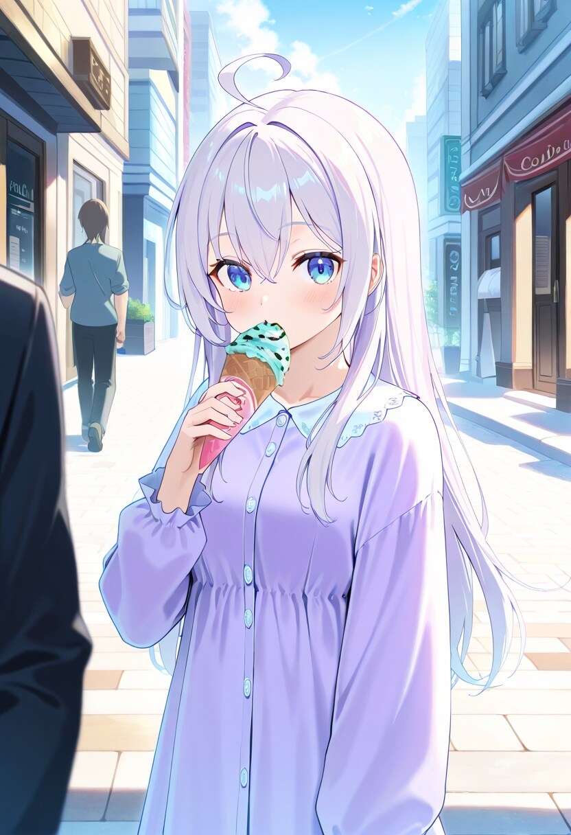 アイスを食べ歩き | の人気AIイラスト・グラビア
