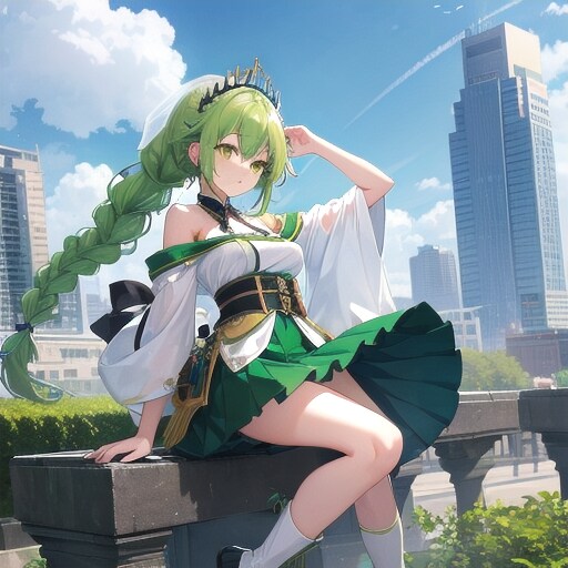 風とビルと現代巫女