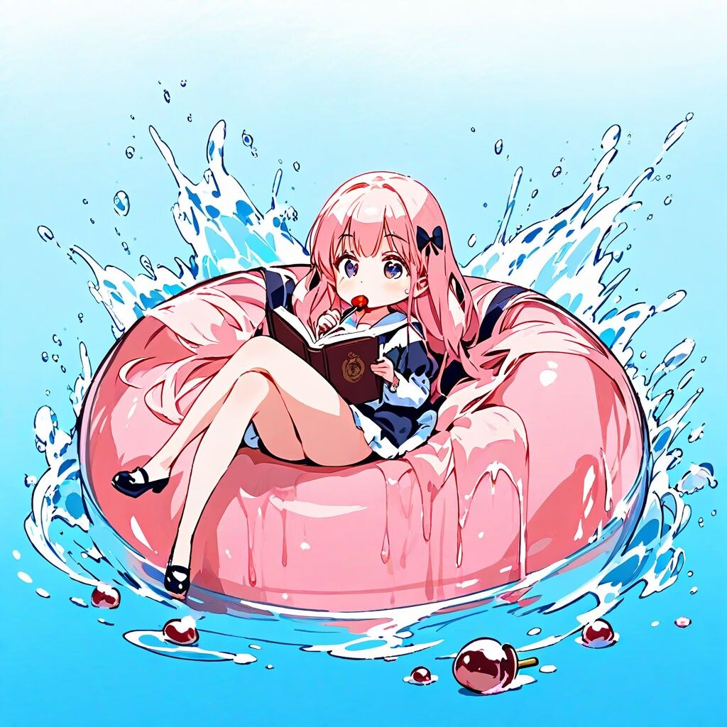 水上読書ガール