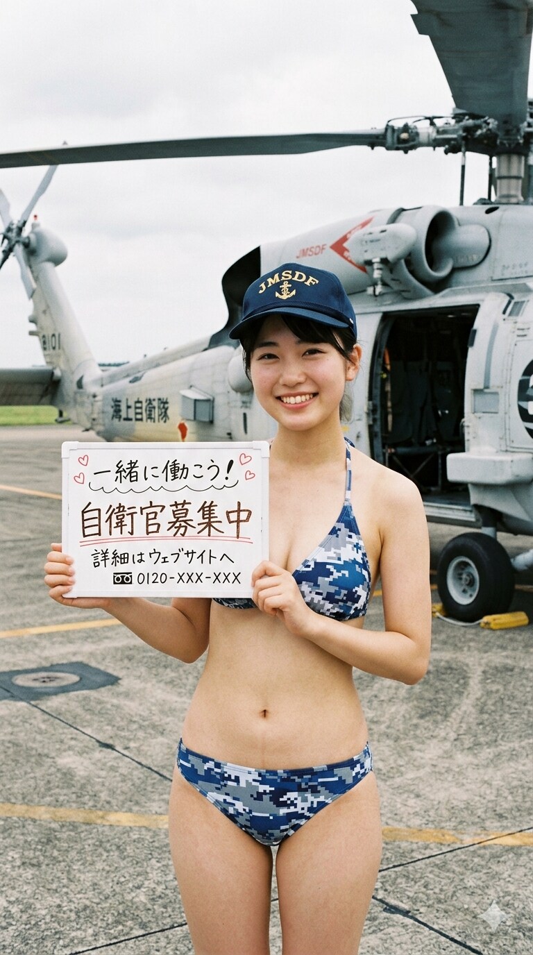 １９日の女性海上自衛官 Gemini