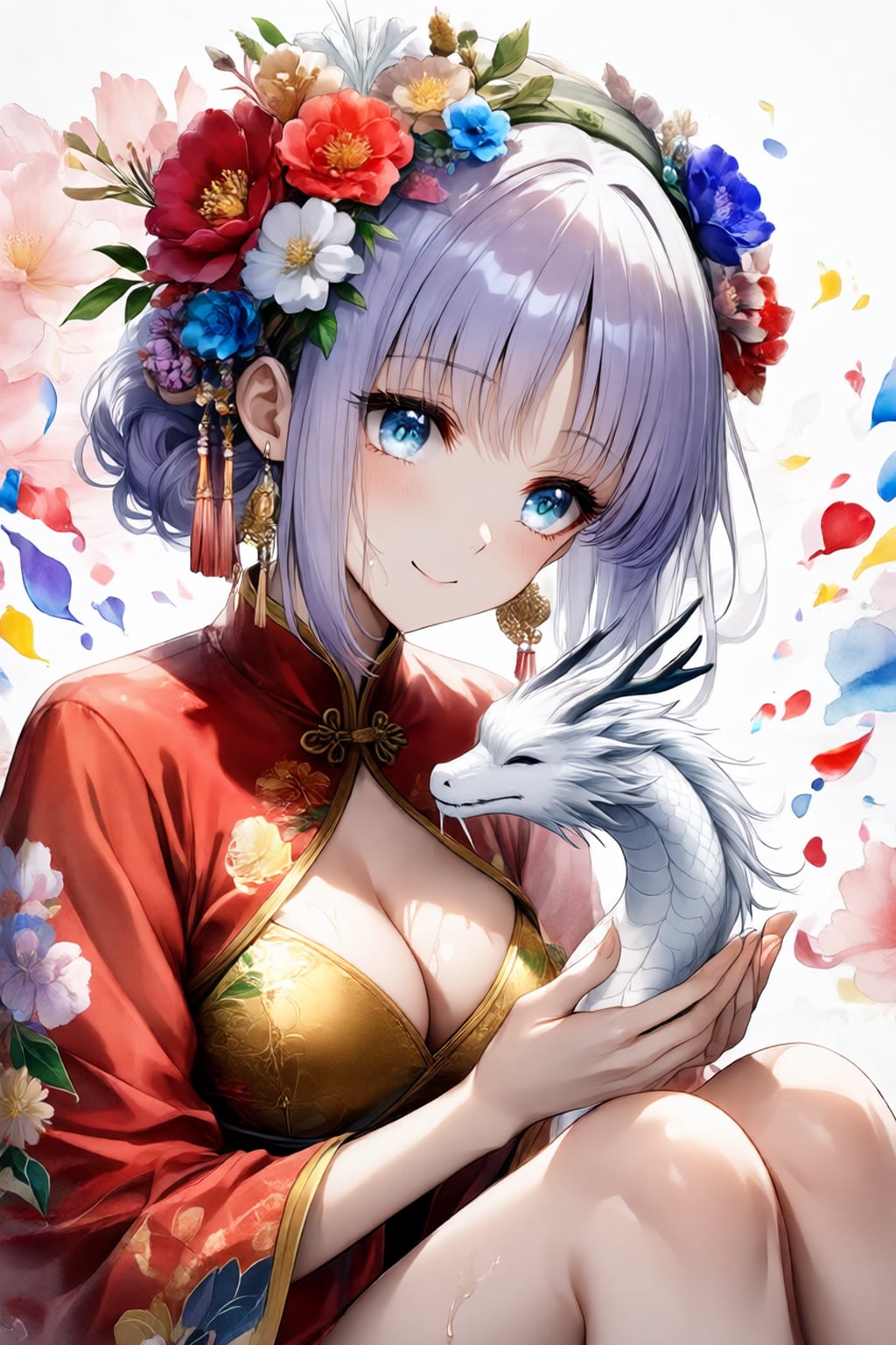 生まれたての白龍と中華っ娘♪