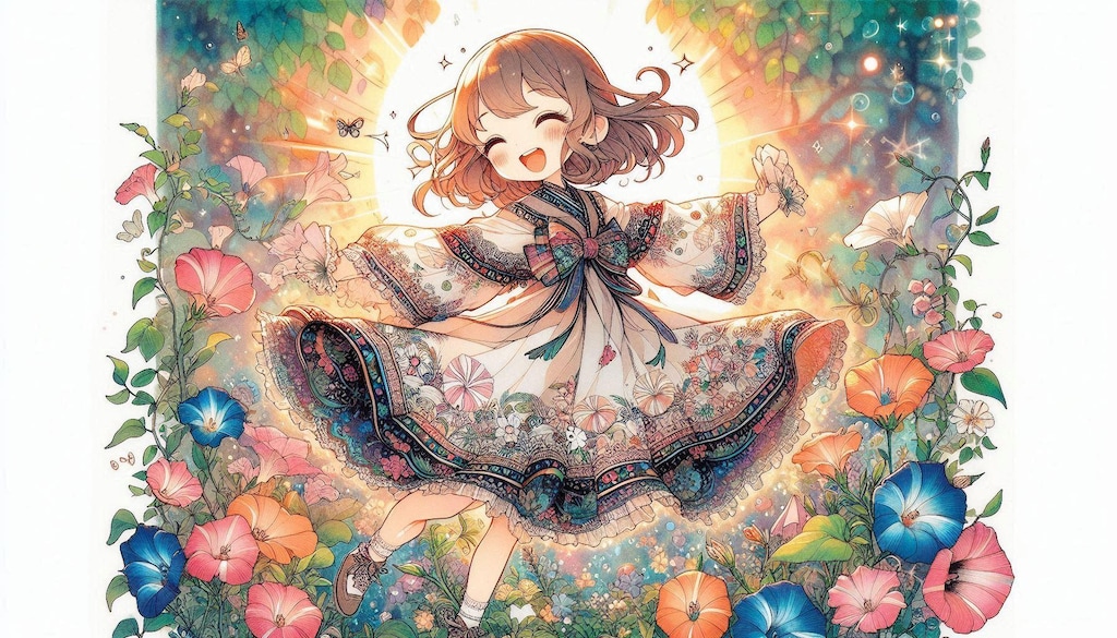 踊るアサガオ