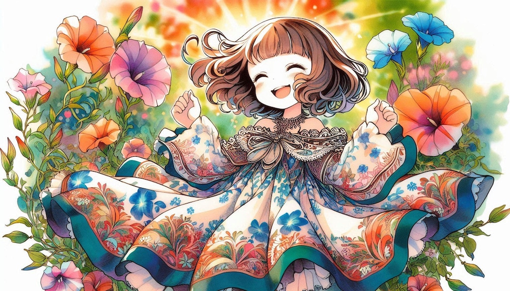 踊るアサガオ