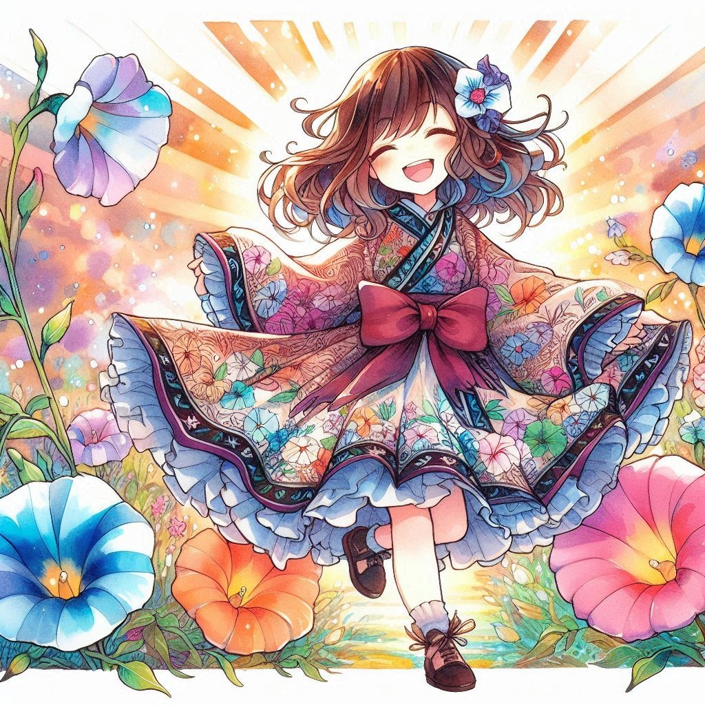 踊るアサガオ