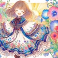 踊るアサガオ 5枚目