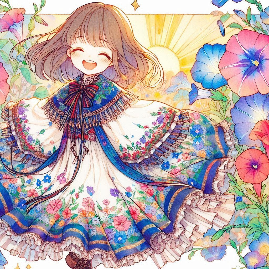 踊るアサガオ