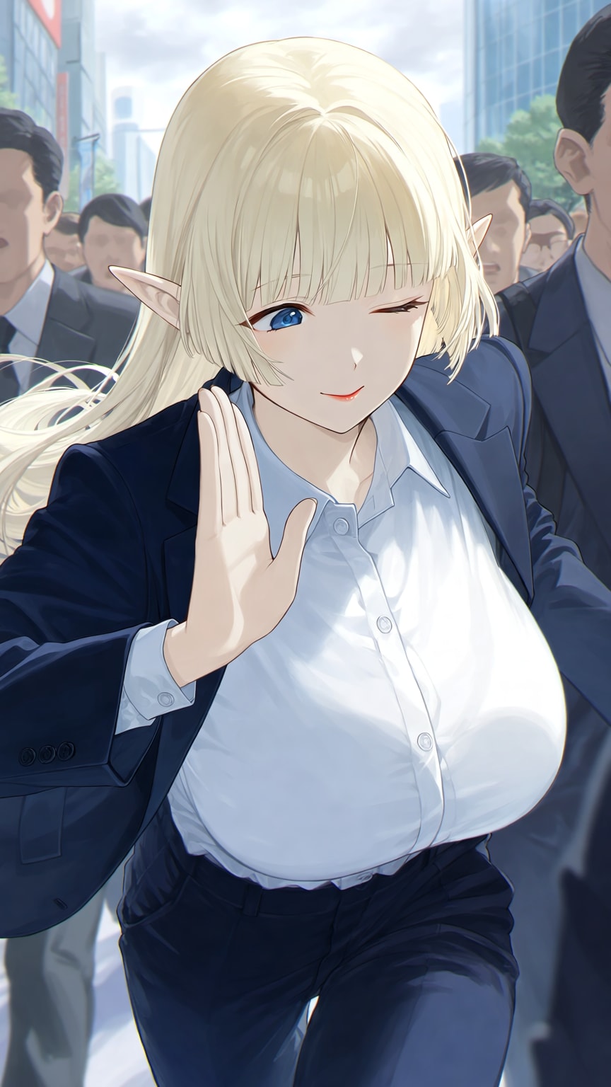 それいけエルフ部長3 | の人気AIイラスト・グラビア