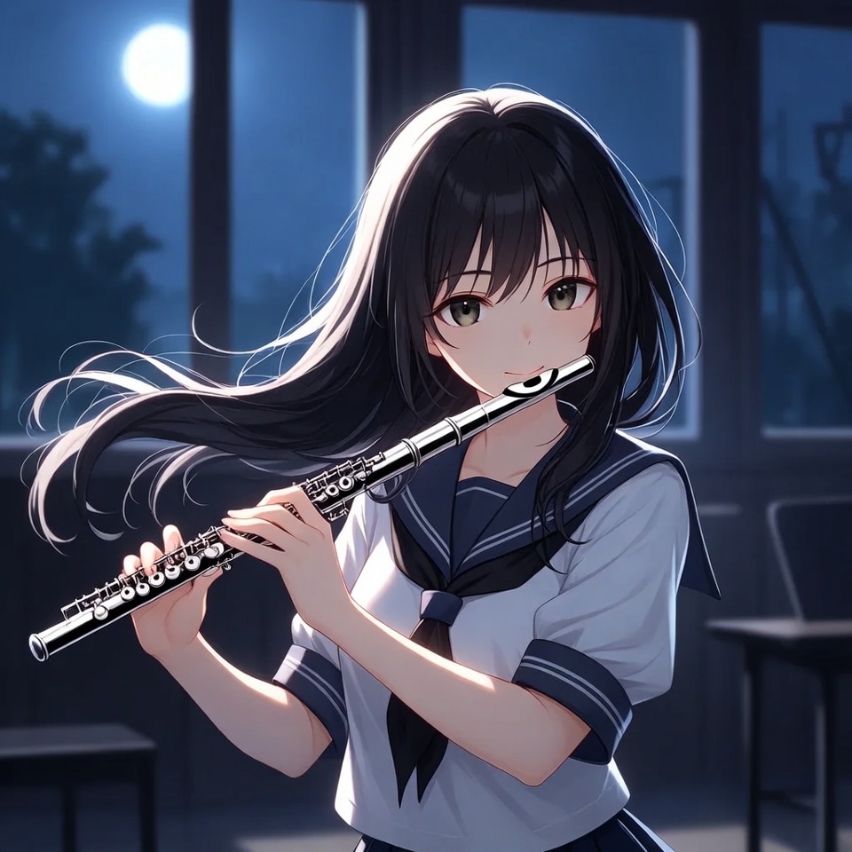 月夜の音色 | の人気AIイラスト・グラビア