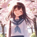 桜の花道（白シャツ） 12枚目