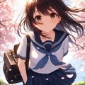 桜の花道（白シャツ） 11枚目
