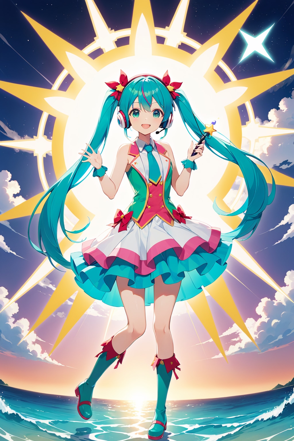 海の魔法少女マジカルミクちゃん | の人気AIイラスト・グラビア