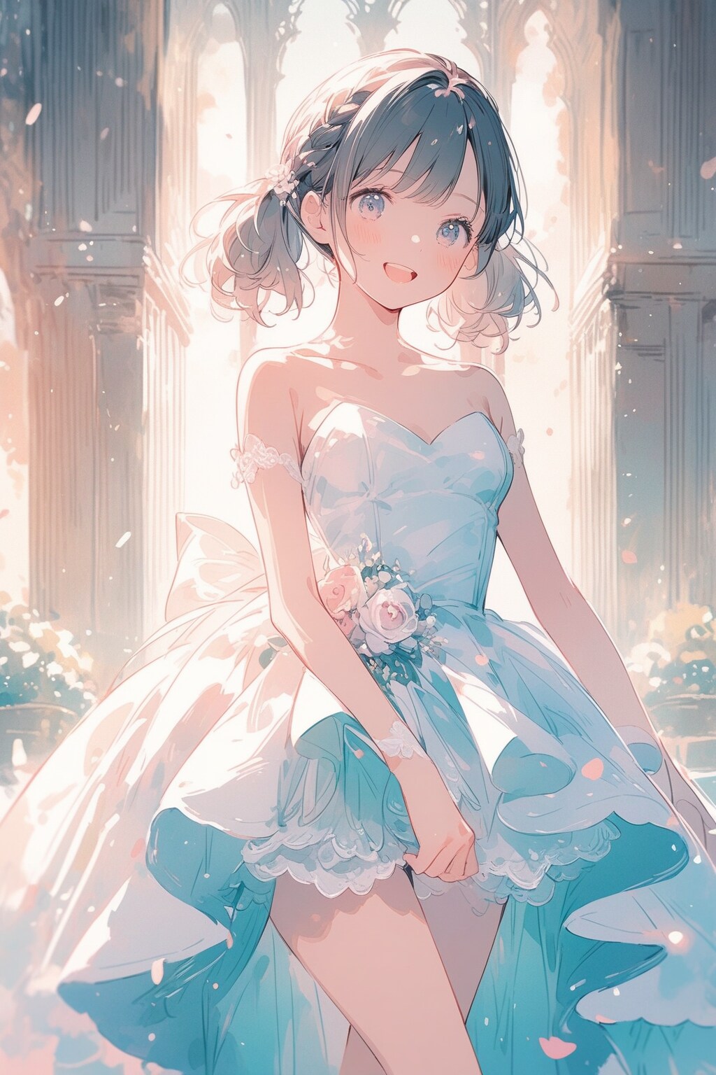 ウェディングドレス姿のお嬢（８）