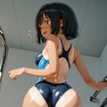 競泳水着の後ろ姿 2枚目