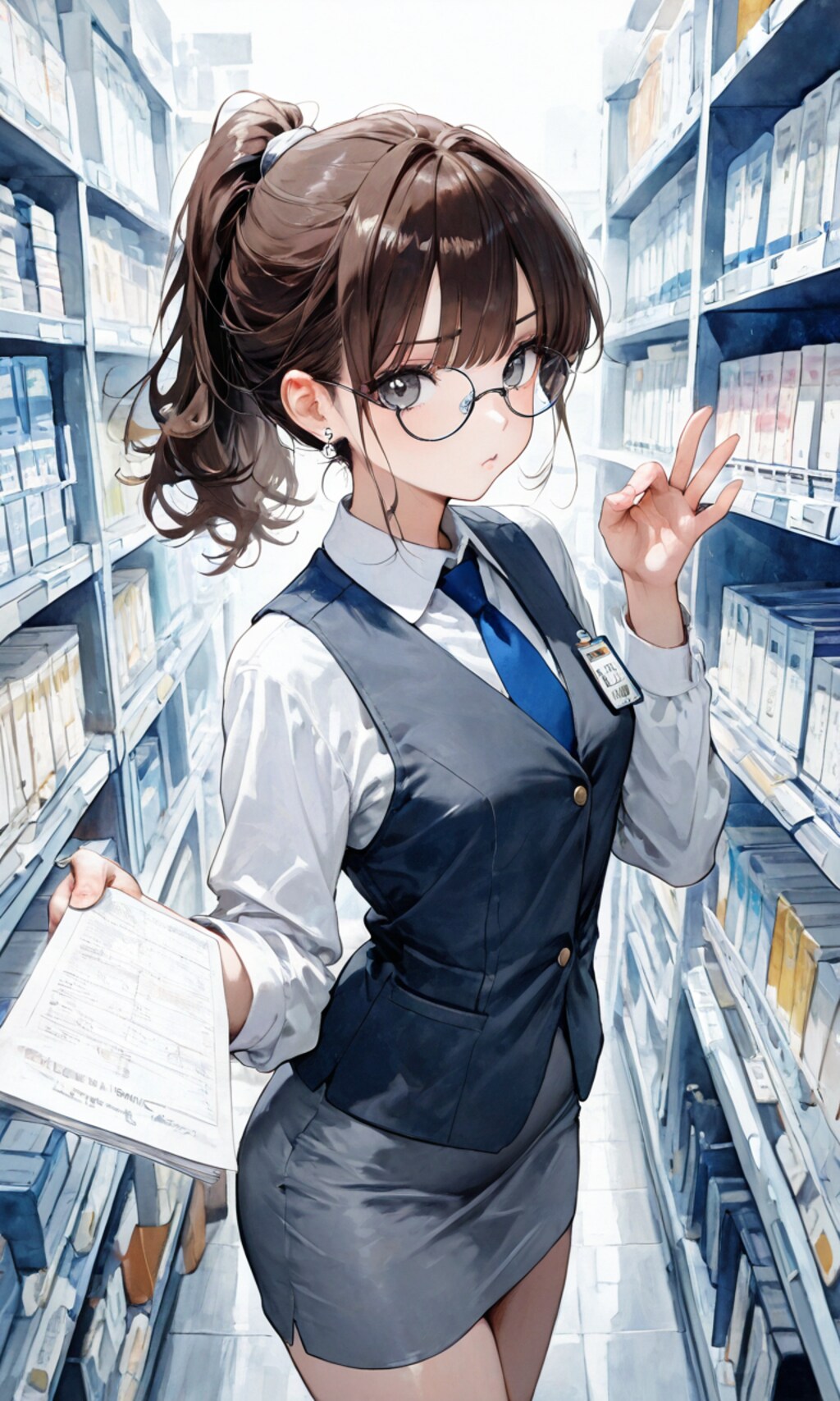 資料を探すOLさん