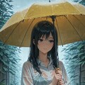雨の中を歩く 4枚目