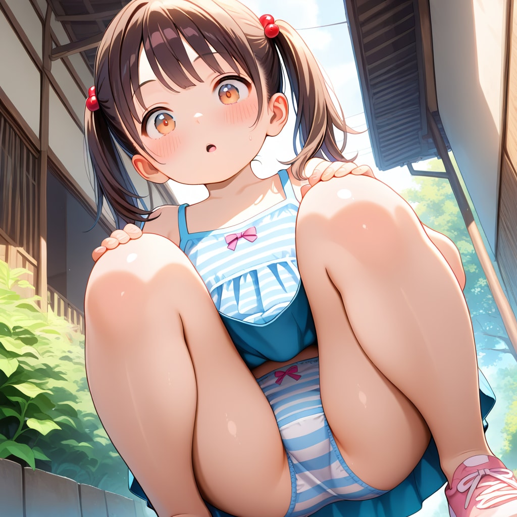 地面に這いつくばって何してるの？