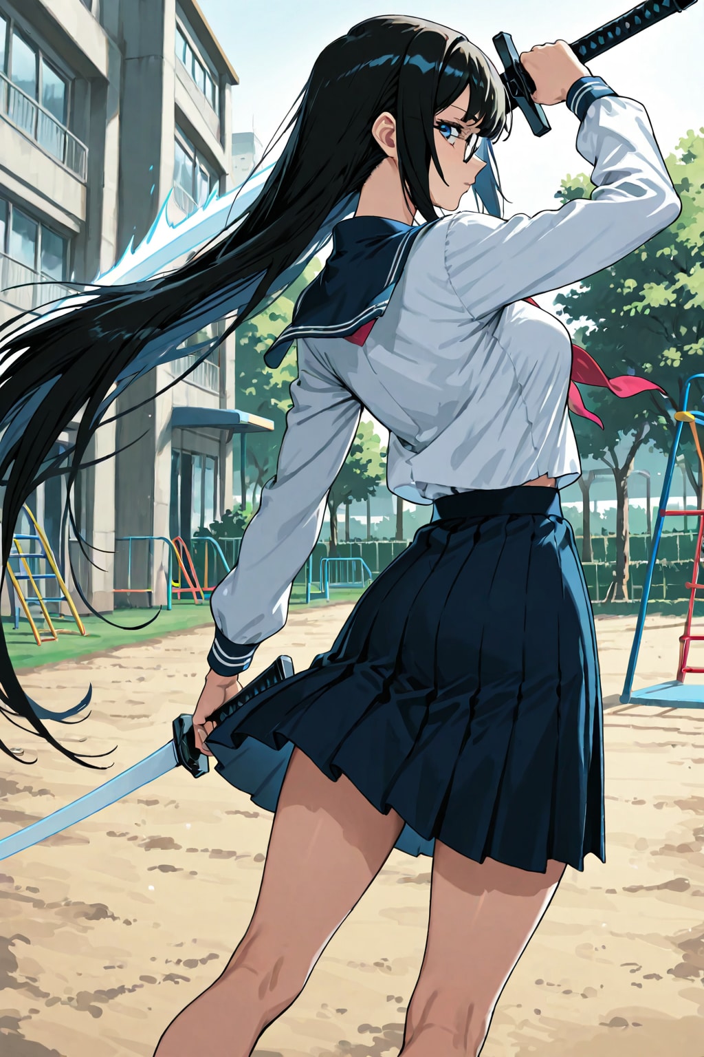 刀とセーラー服