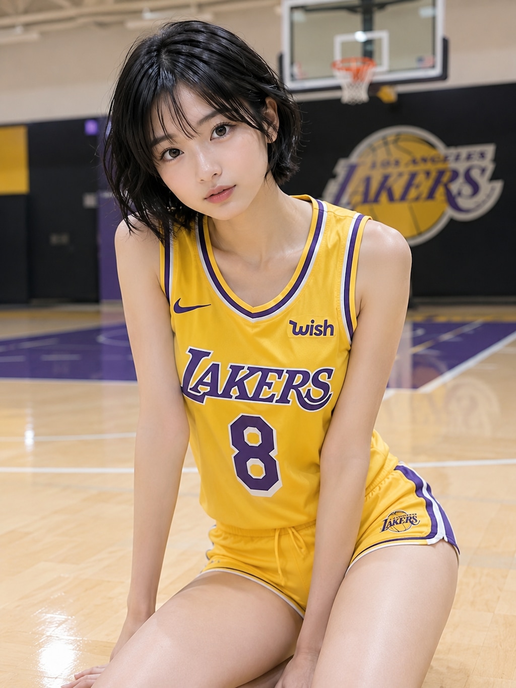 お昼の美人学生さん