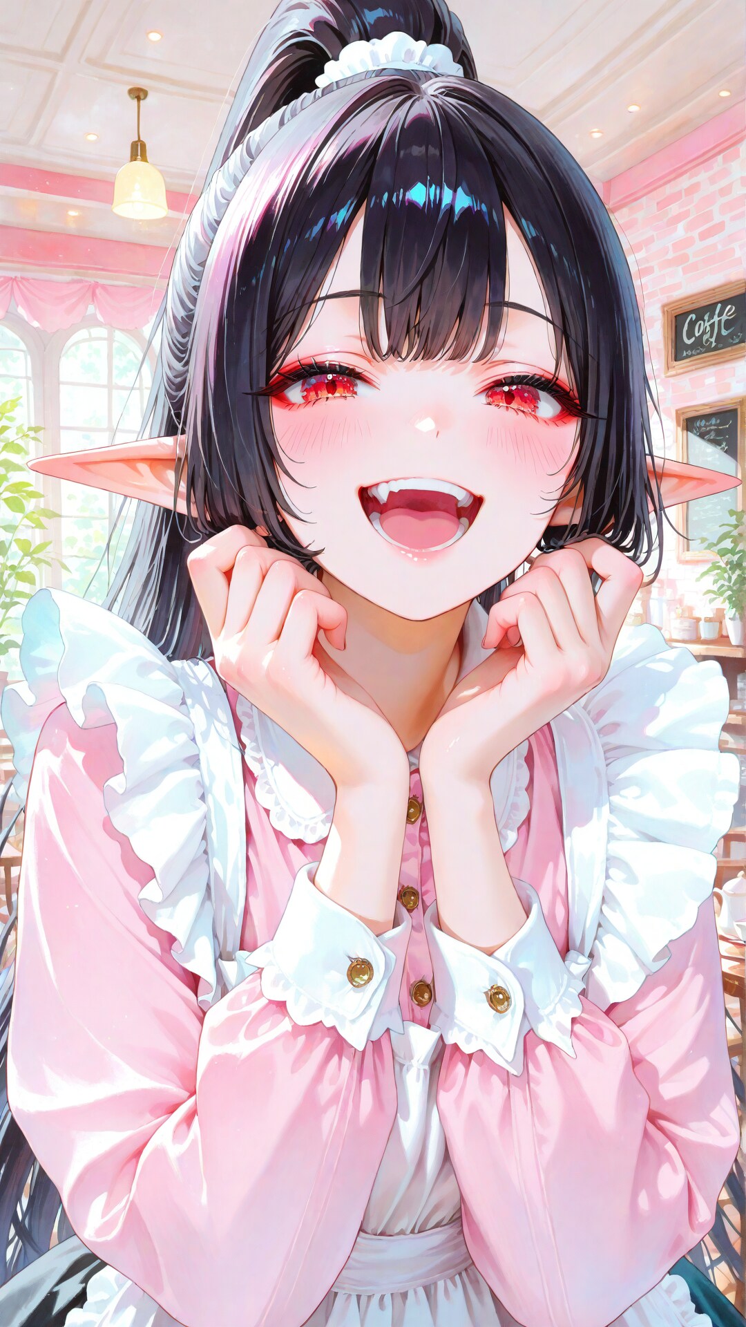 大人気！「エルフメイドカフェ」 | の人気AIイラスト・グラビア