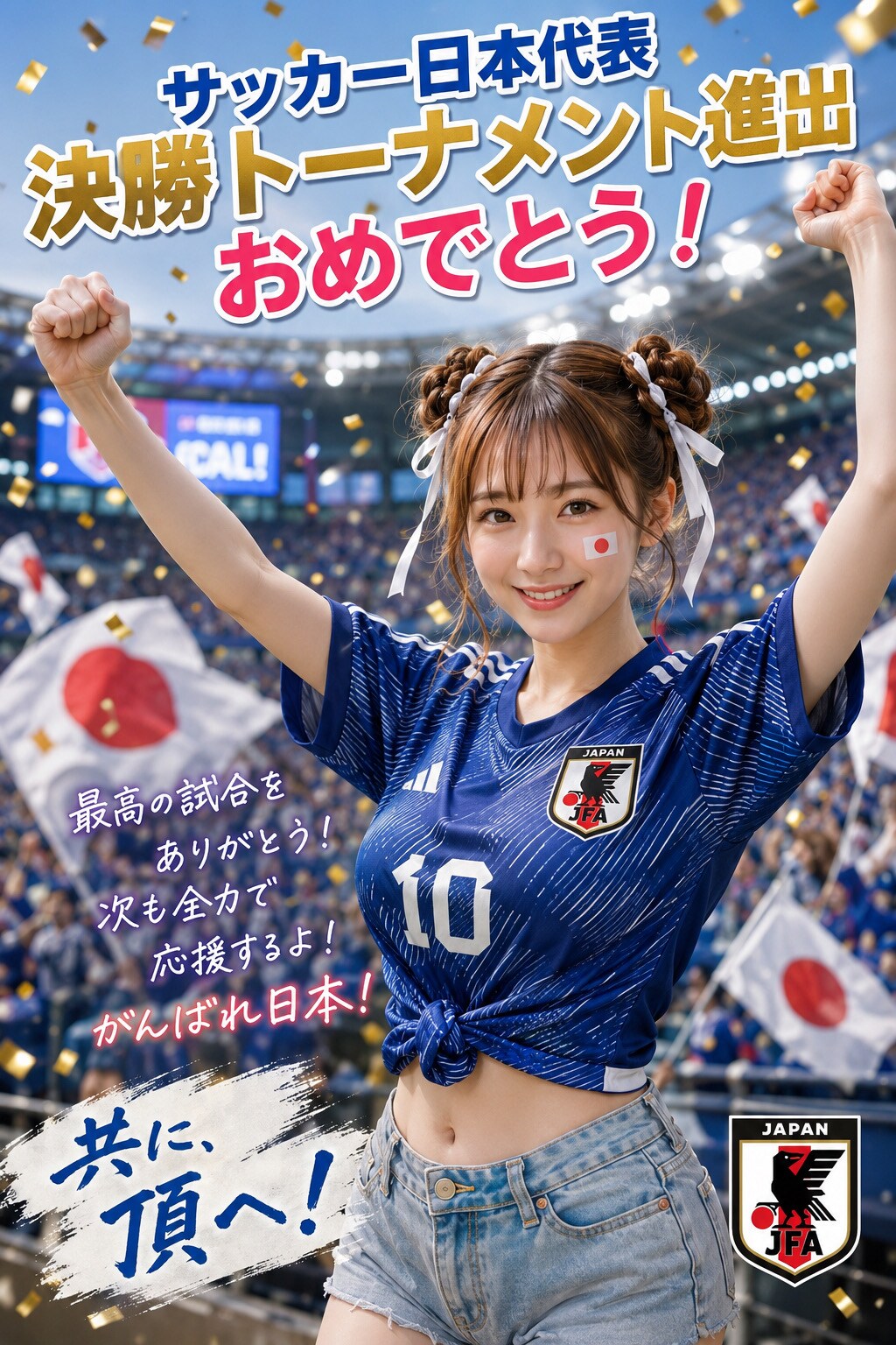 サッカーWC決勝T進出おめでとう🎊