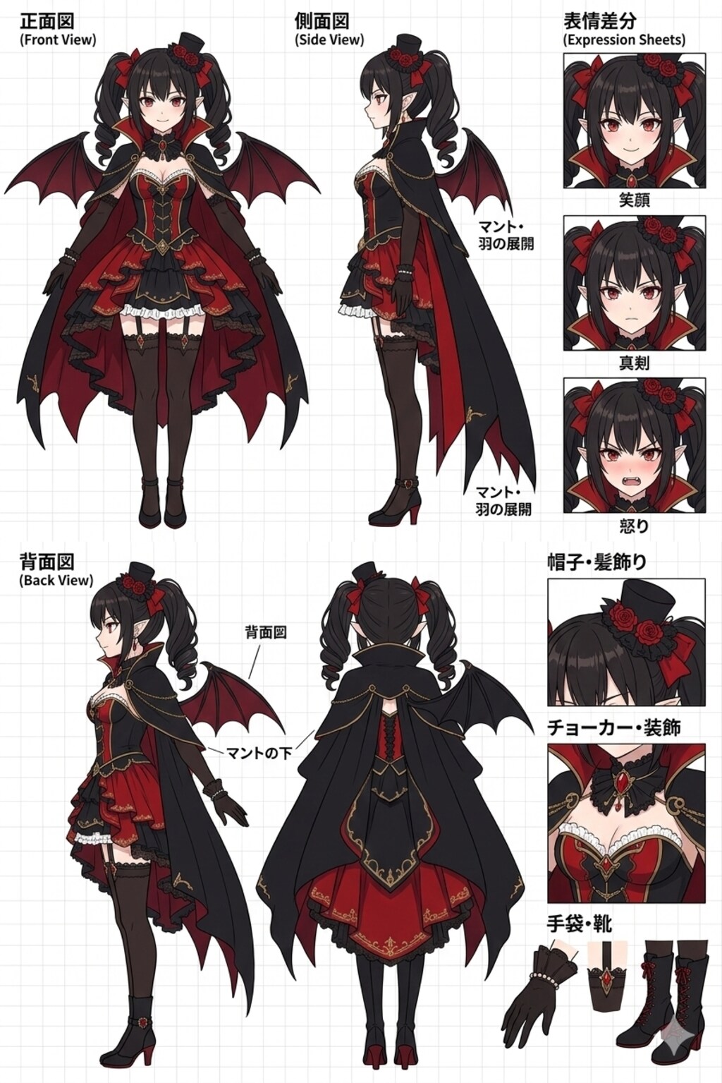 これまでに作ったキャラクターシート