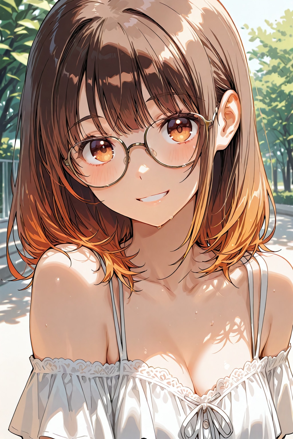 メガネ美少女