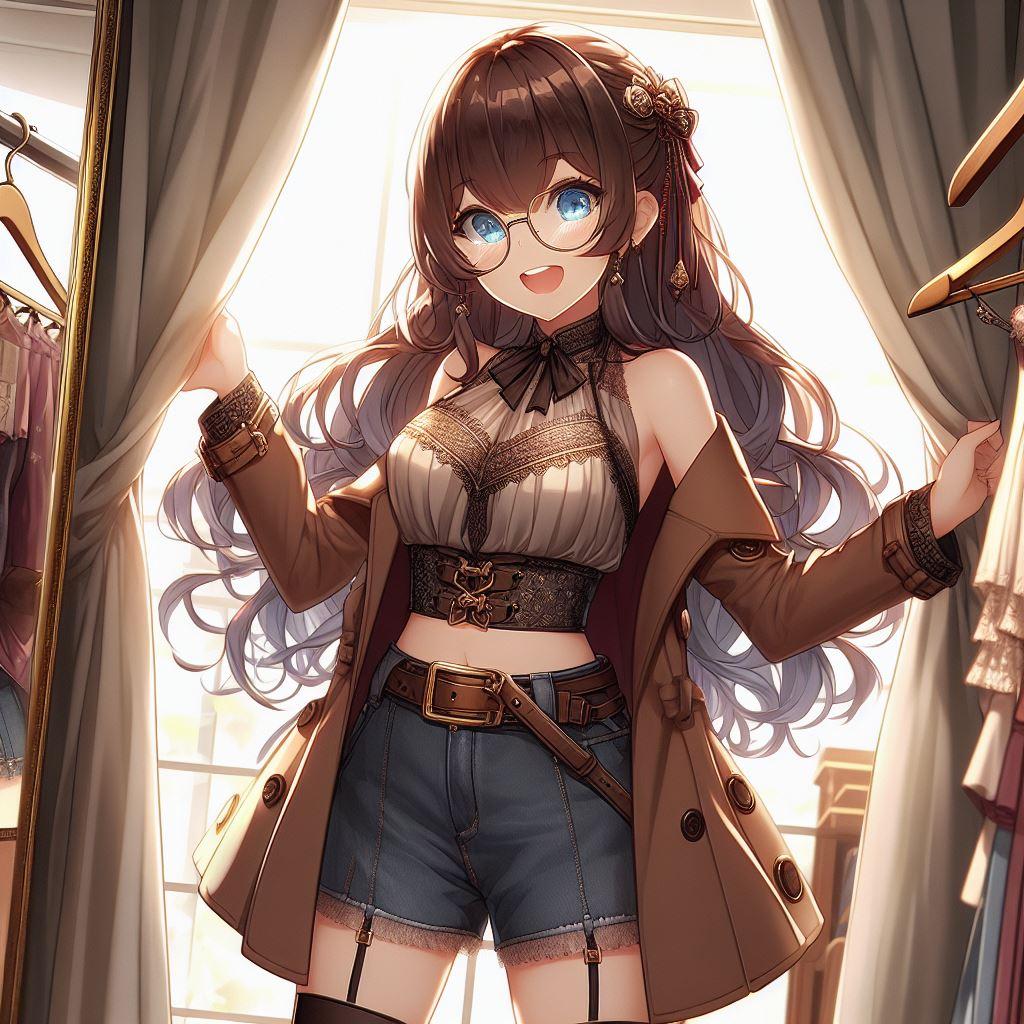 この服似合ってるかな？どう？