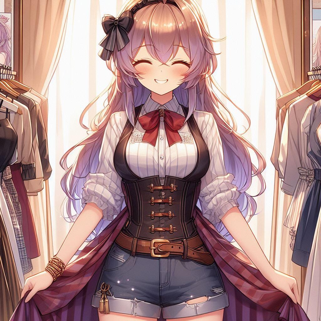 この服似合ってるかな？どう？