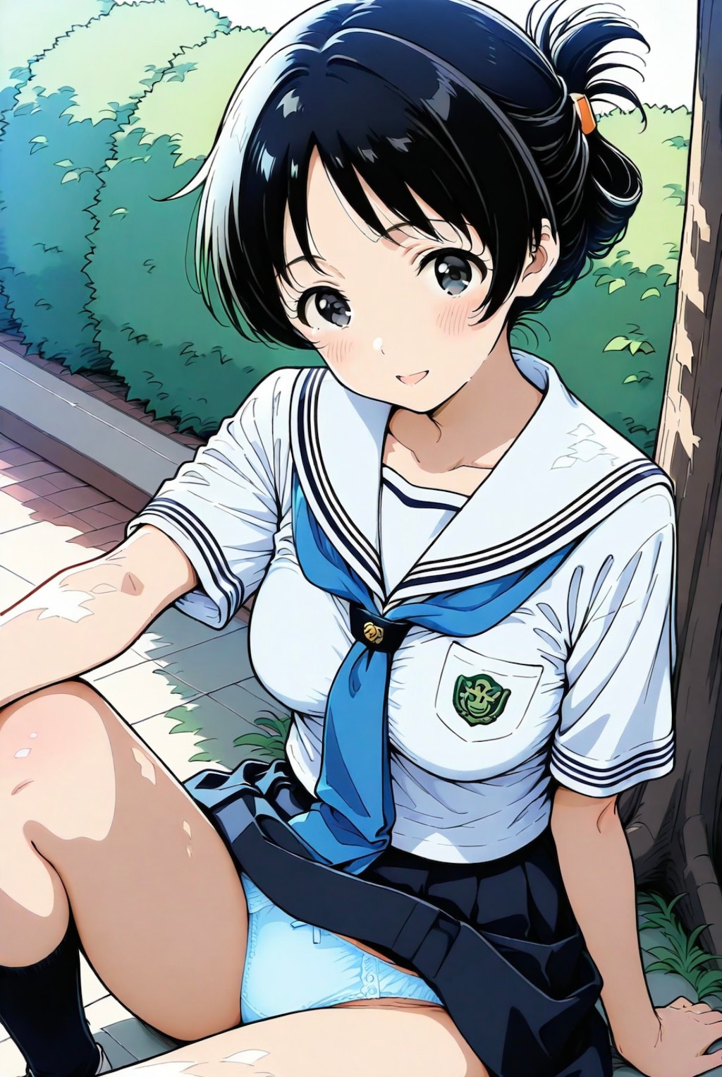 おパンツチェックが日常になって、更なるリクエストに応えておっぱいもチェックさせてくれる いとこの姉ちゃん