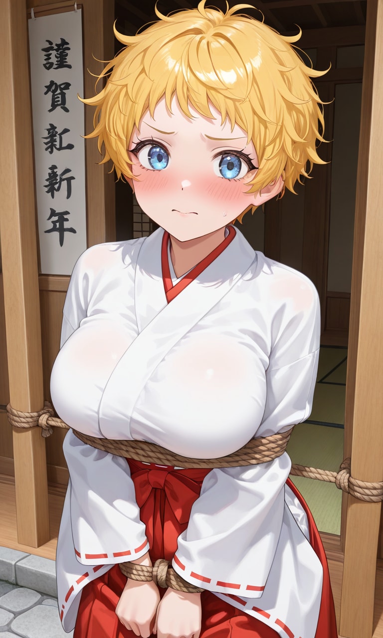 拘束巫女みち♀