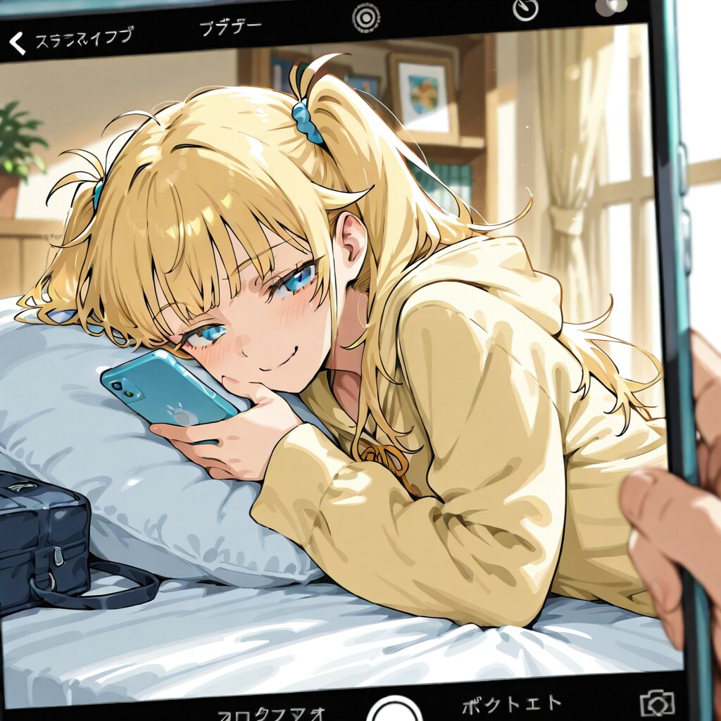 スマホの中の彼女 | の人気AIイラスト・グラビア