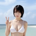 AIで作ったビキニモデル👙風写真📸 2枚目