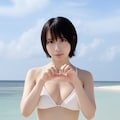 AIで作ったビキニモデル👙風写真📸 4枚目