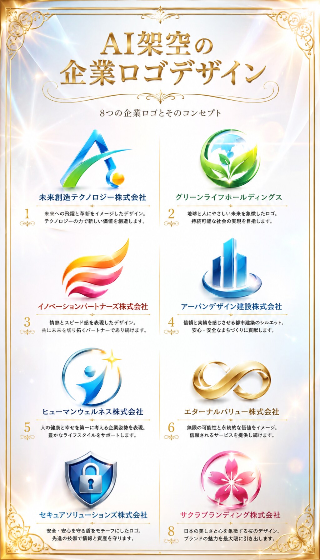 AI架空の企業ロゴデザイン