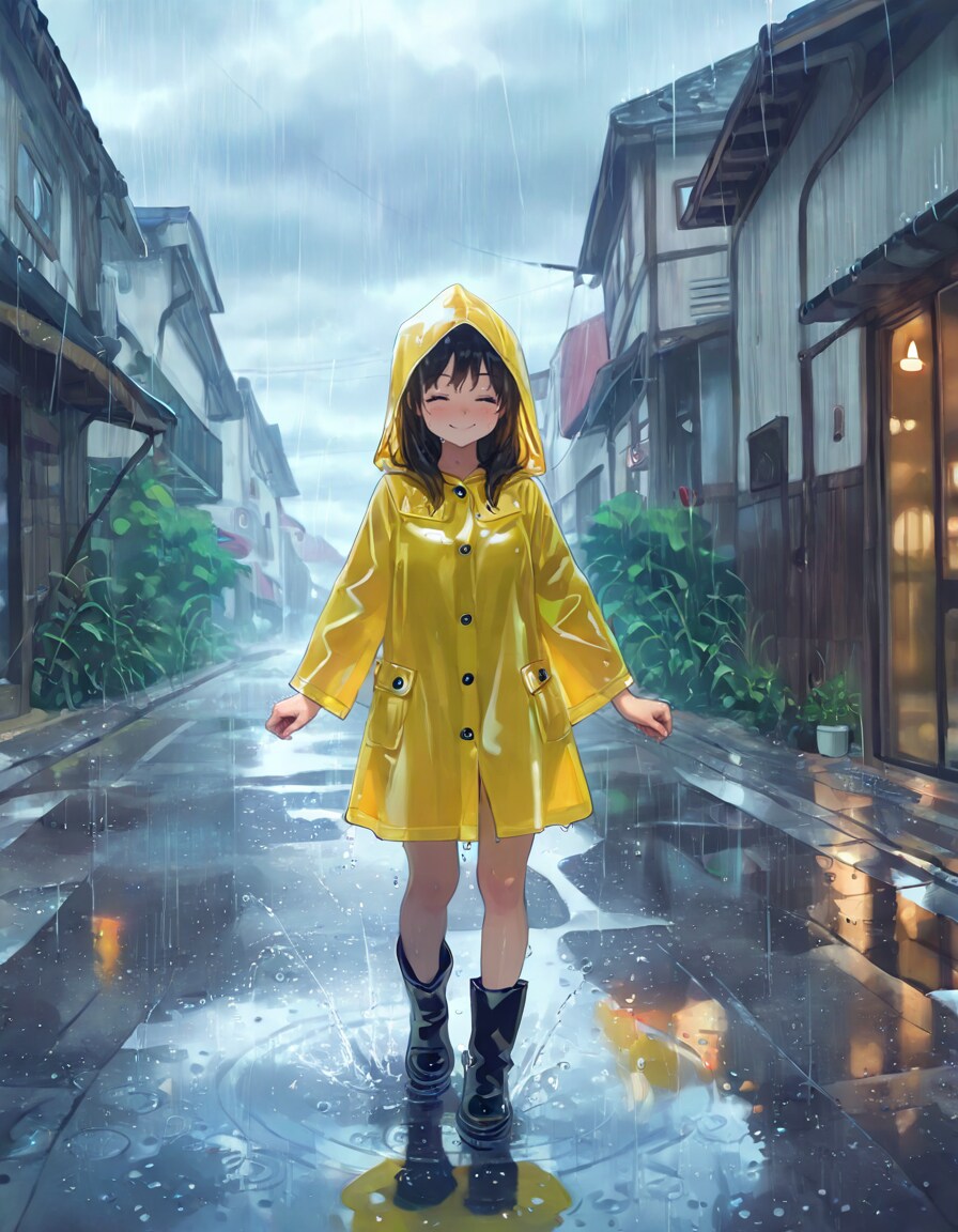 雨の帰り道