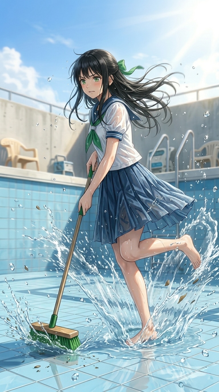 もうすぐプール開き | の人気AIイラスト・グラビア