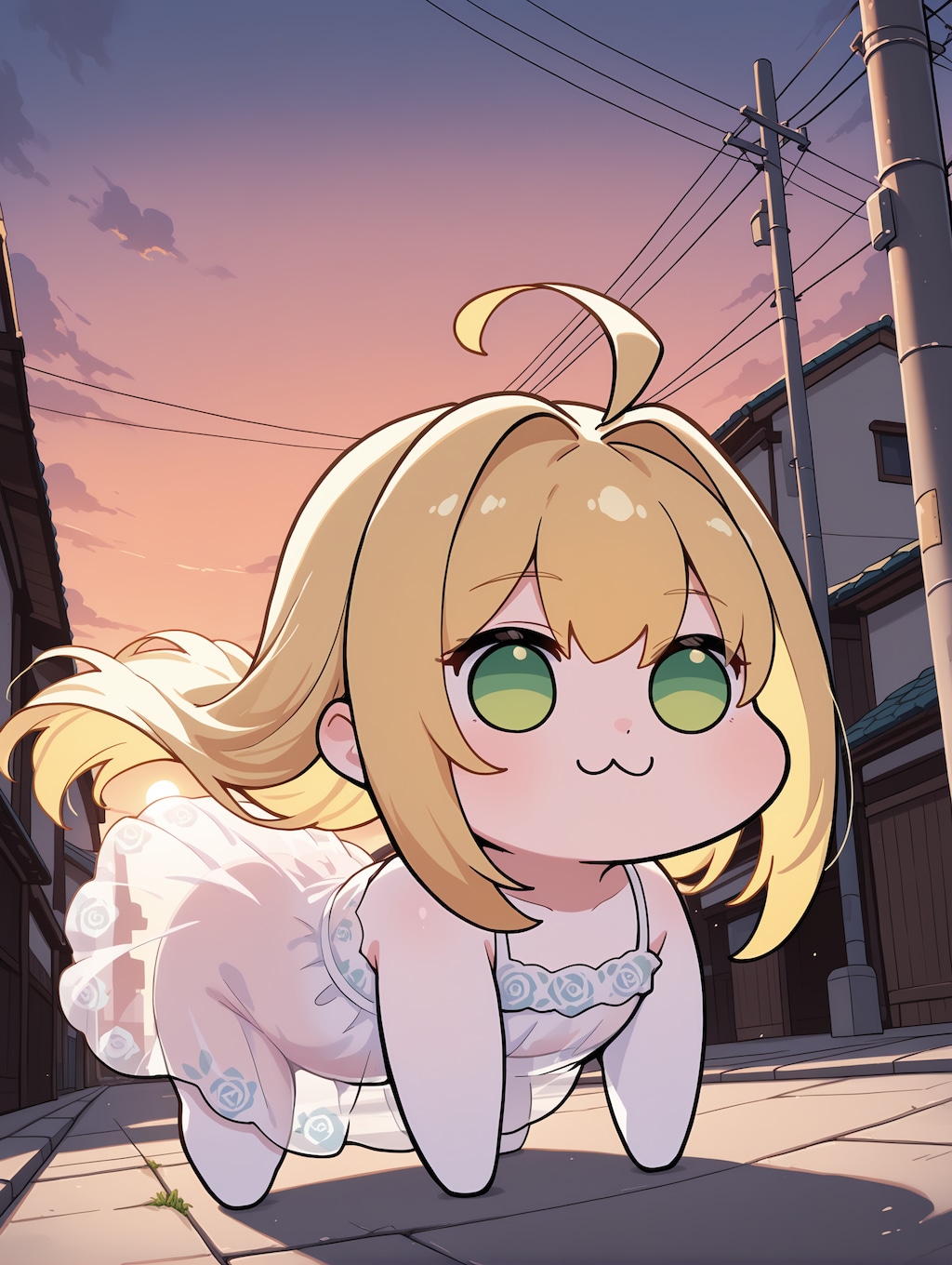 夏の夕暮れ