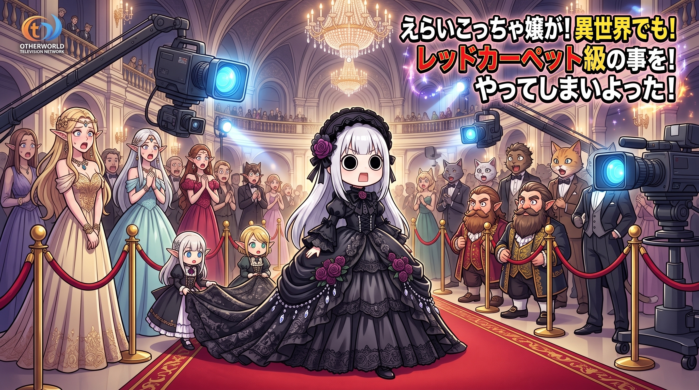 異世界でレッドカーペットを歩いてしまいよったえらいこっちゃ嬢 | の人気AIイラスト・グラビア