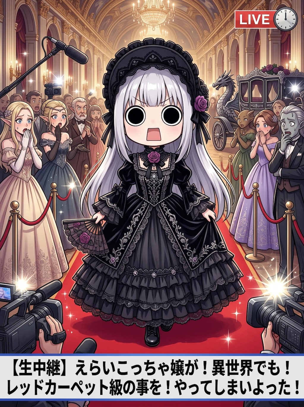 異世界でレッドカーペットを歩いてしまいよったえらいこっちゃ嬢
