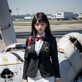 ダメージドロングタイトスカート x飛行機事故現場客室乗務員1 8枚目