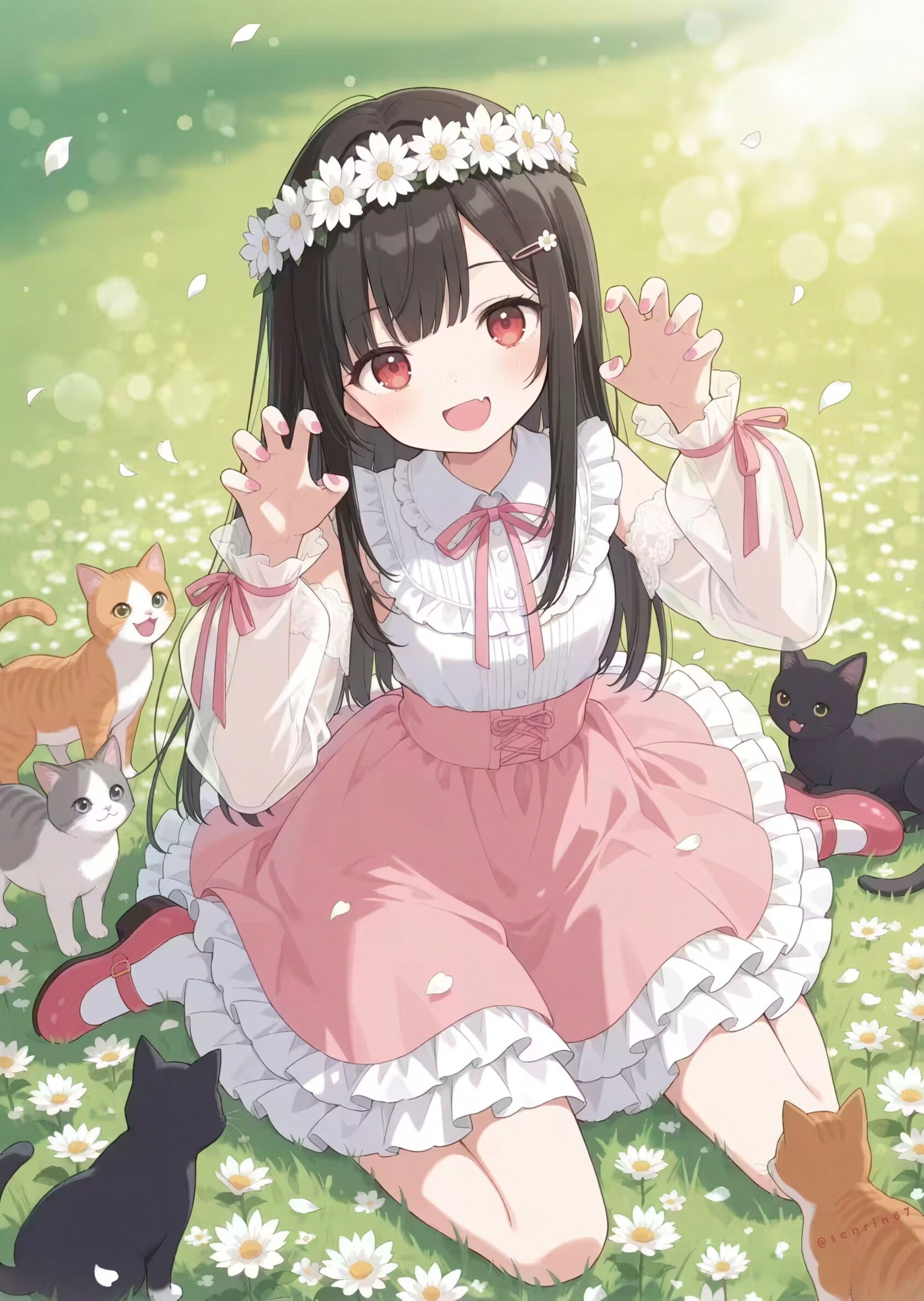 🌼🐈🐈‍⬛