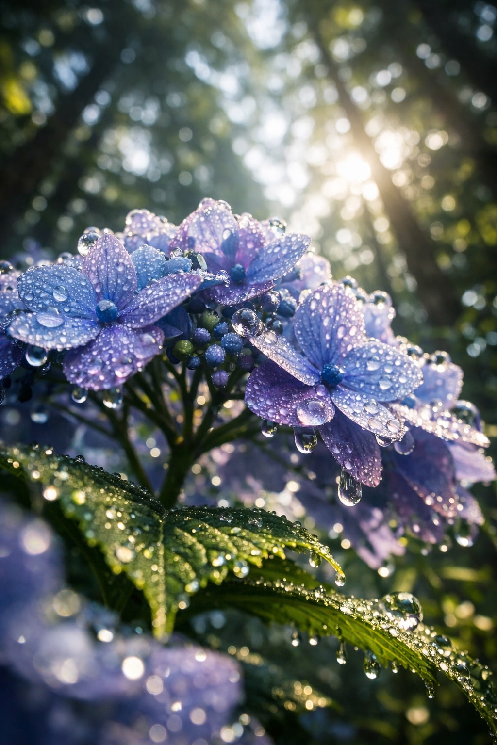 紫陽花/朝露