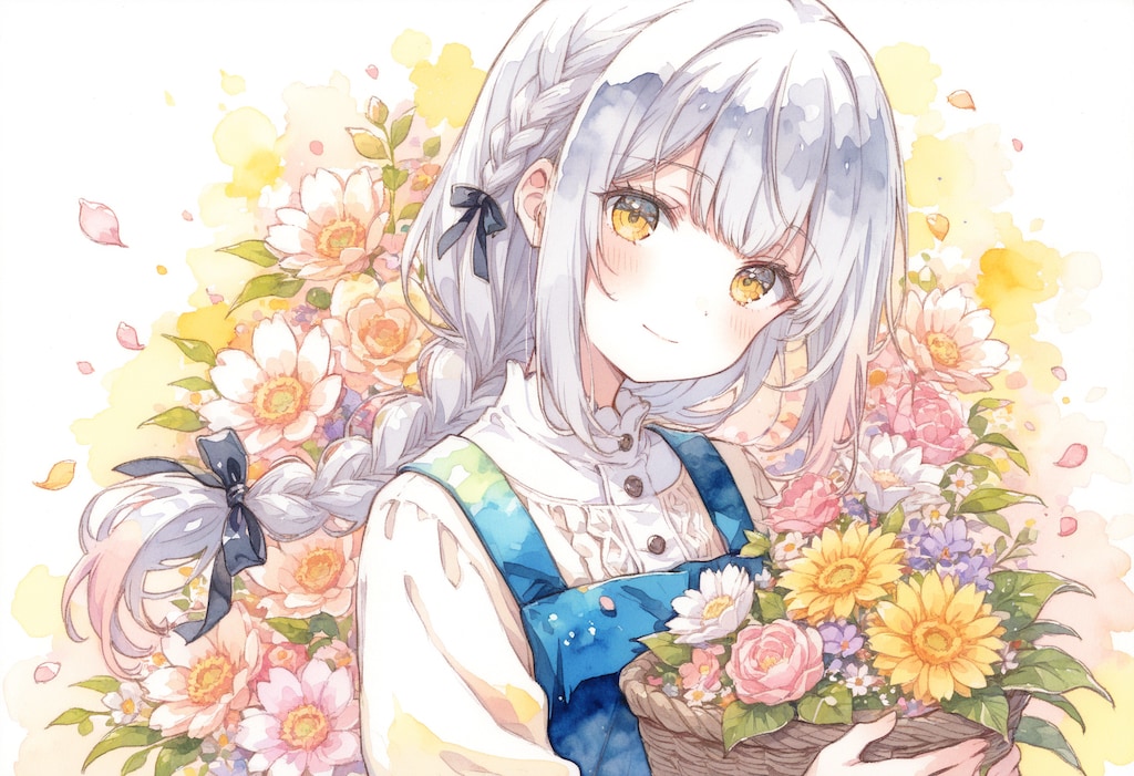 看板娘　flowers