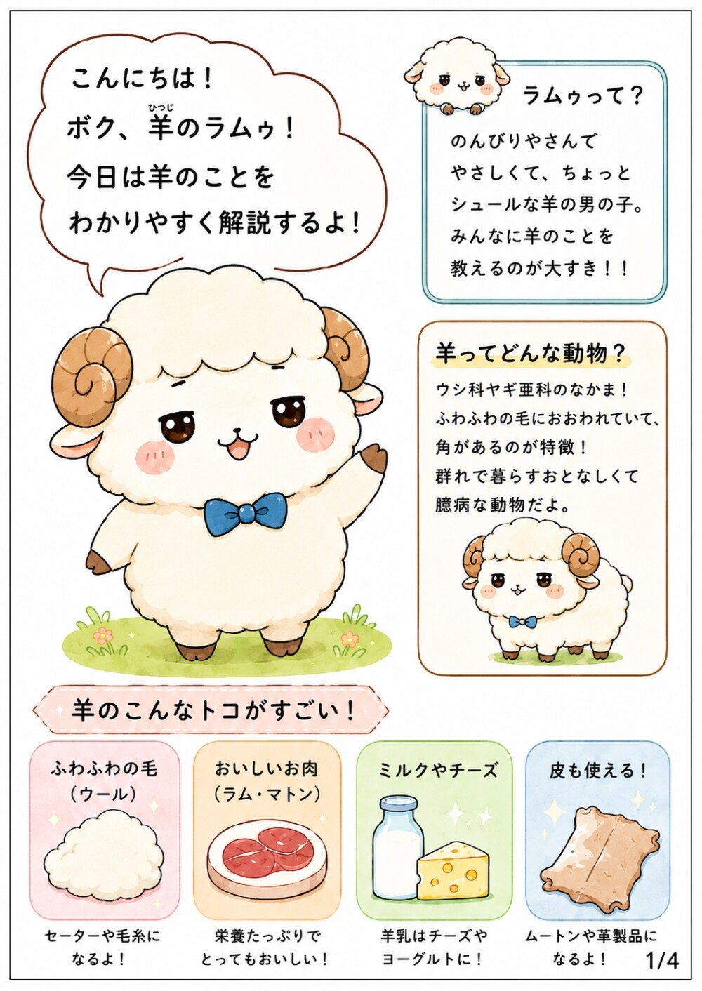 羊を解説する羊の学習漫画