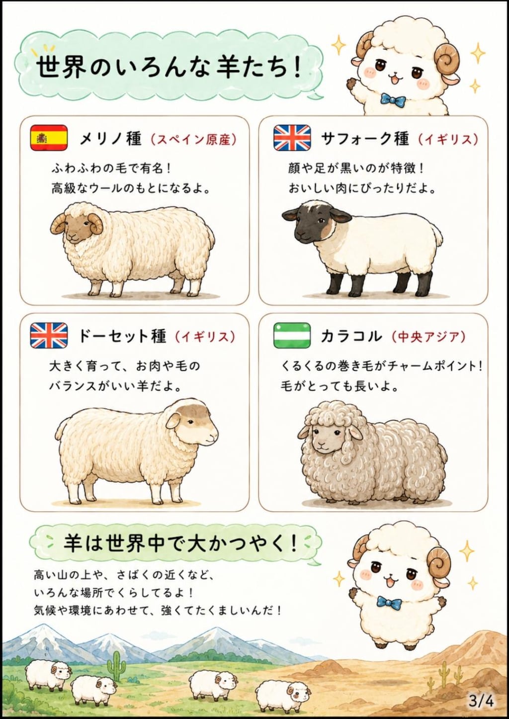 羊を解説する羊の学習漫画