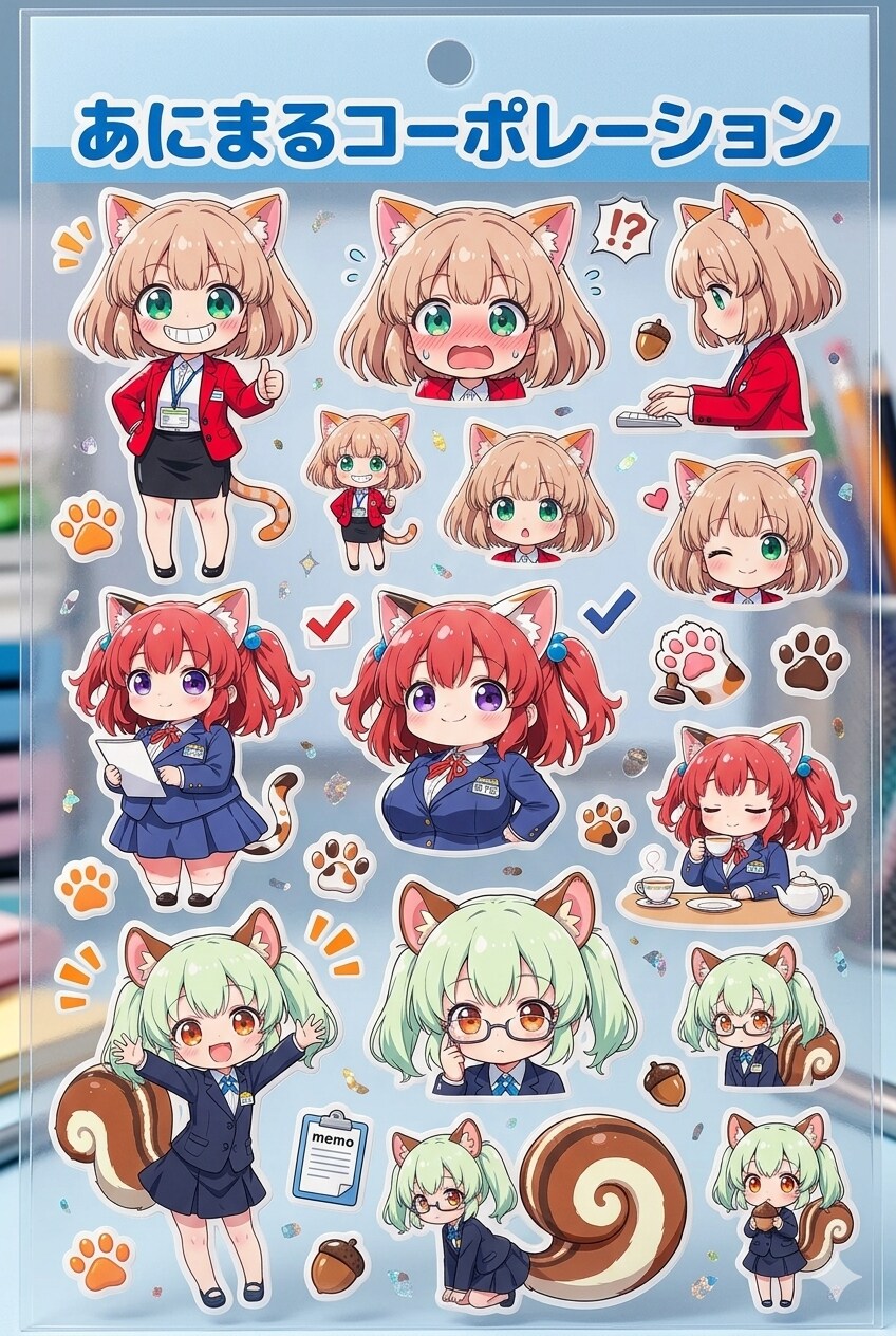 あにまるコーポレーションシール