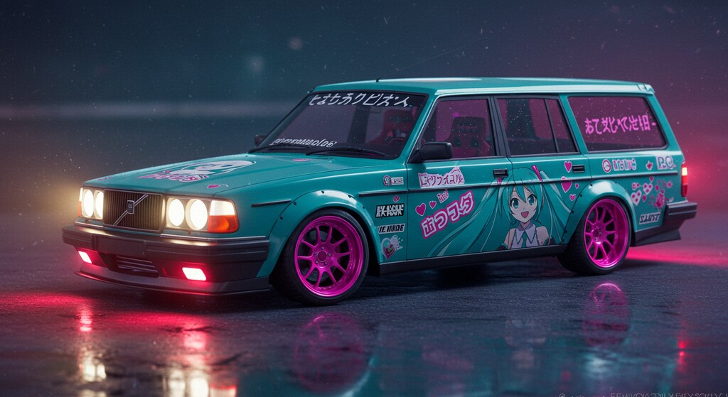 初音ミク痛車Volvoワゴン