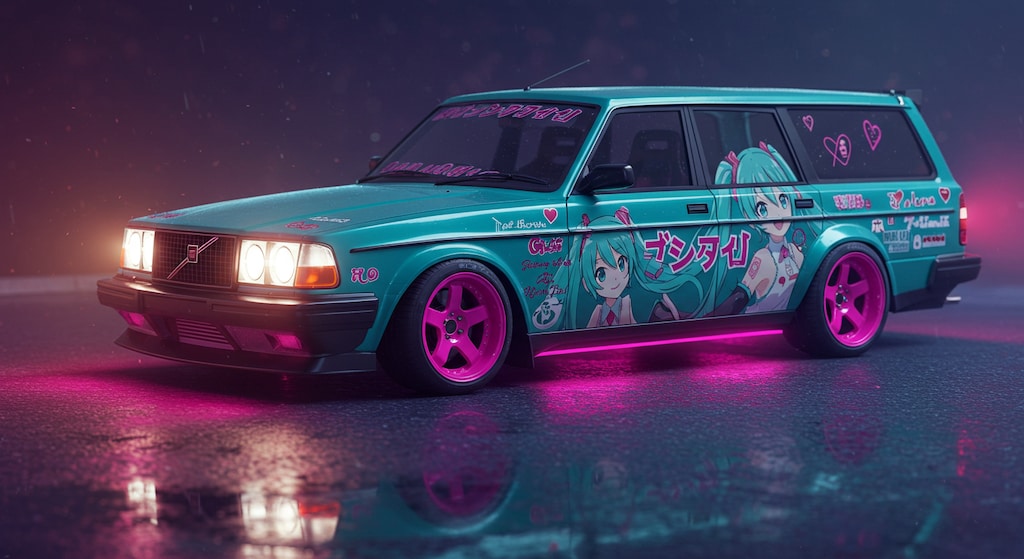 初音ミク痛車Volvoワゴン
